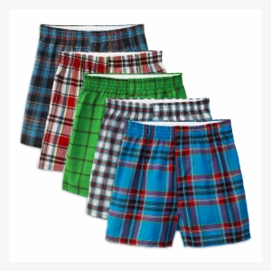 Boys' Tartan Plaid Boxer, 5 Pack Assorted - Boxer Shorts