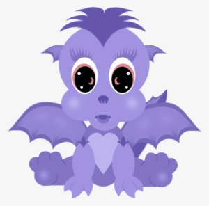 Baby Dragons - Purple Baby Dragon Transparent