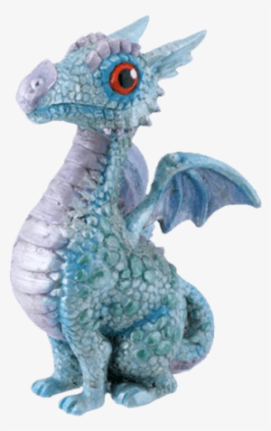 Blue Baby Dragon Statue - Baby Dragon