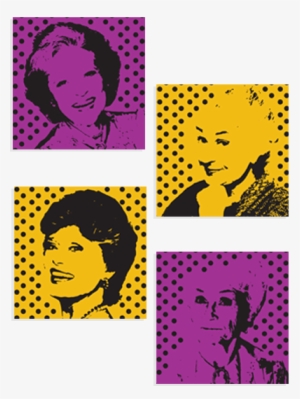 Golden Girls Canvas Art Set Of 4 - Art