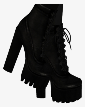 Bold Black Boots Texture Imvu Shop - Shoe