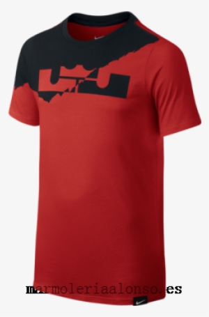 Lebron Logo Yoth Lt Crimson - Lebron James Shirt Nike Logo