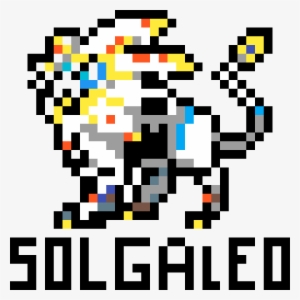 Solgaleo - Pixel Art Solgaleo