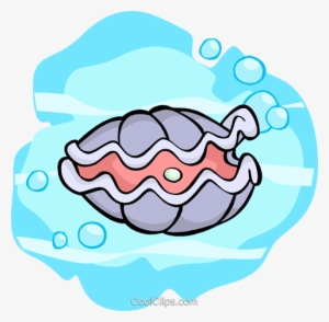 Oyster Royalty Free Vector Clip Art Illustration - Clipart Oyster Transparent Background