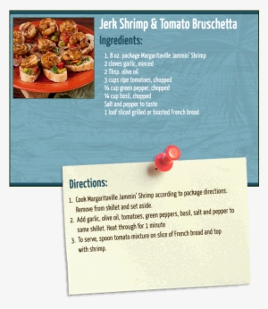 Jerk Shrimp Bruschetta - Does Stop And Shop Sell Margaritaville Jerk Shrimp