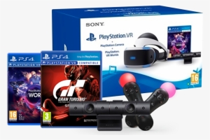 Sony Playstation Vr Headset Playstation Camera V2 Move - Gran Turismo Sport Ps4 (pal Import)