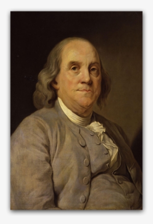 Ben Franklin Portrait Poster - Autobiography Of Benjamin Franklin Dover Thrift Editions