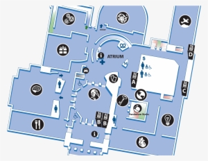 Map Of The Second Floor, Showing The Locations Of Major, - Franklin Institute Map