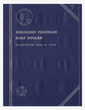 1948-1963 Used Benjamin Franklin Half Dollar Album - Book Cover