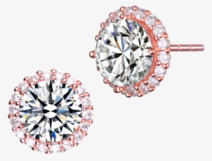 Round Cut Earrings Lab Created By Genevive