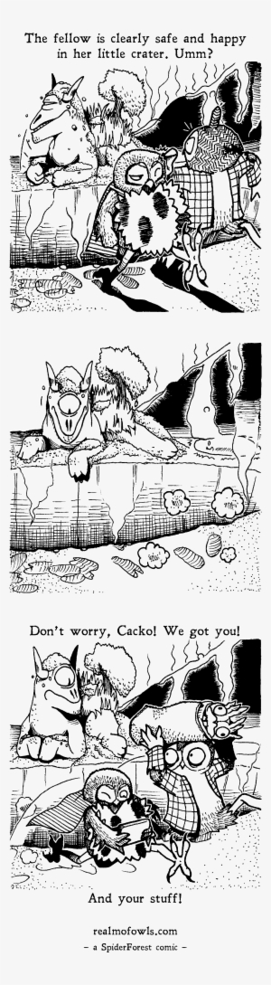 The Greater Glarer Of The Crater Likes To Glare Greatly - Cartoon