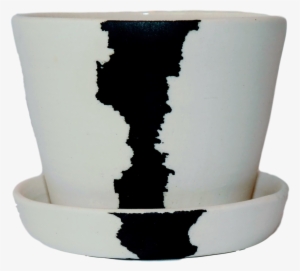 Btw Ceramics Mini White Crater Planter - Coffee Table