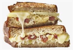 Bacon And Cheese Toastie, Layered - Food Sandwich Cheese Png