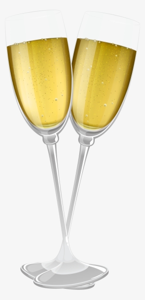 Glasses Of Champagne Transparent - Wine Glass
