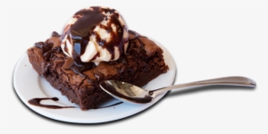 Chocolate Brownie - Chocolate Brownie Ice Cream Png