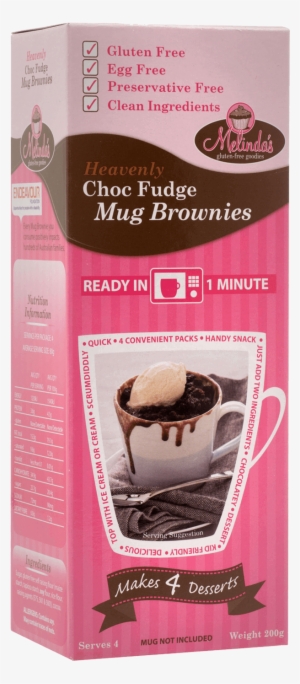 Choc Fudge Mug Brownies - Melindas Gluten Free Brownie Mug