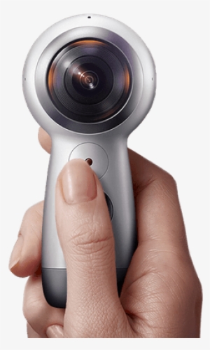 Samsung Gear 360 In Hand - Samsung Gear 360 Sm-r210 Camera 4k (2017) White