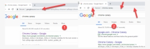 Chrome With And Without Search Url For Query In Omnibox