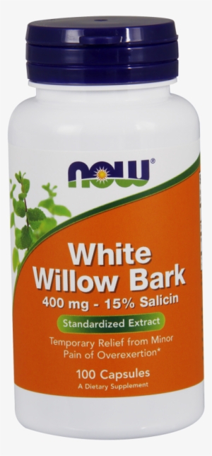 White Willow Bark 400 Mg Capsules - Now Vitamin C 500