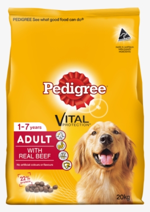 Pedigree Real Beef Dog Food 20kg-a151342 - Pedigree Dog Food Png