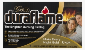 Duraflame Gold Fire Log, 3 Hour, 6 Pack - 6 Pack, 4.5