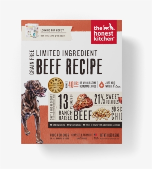The Honest Kitchen Limited Ingredient Beef Recipe Dehydrated - Honest Kitchen Grain Free Png