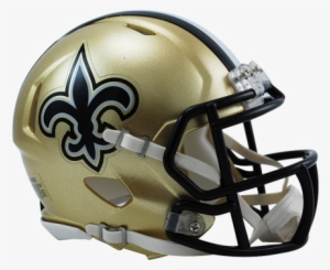 New Orleans Saints Speed Mini Helmet - Saints Helmet Png