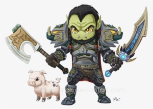 Xallion In His Wow Incarnation - World Of Warcraft Character Cartoon Scared Transparent
