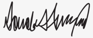 Donald Trump Hand Signature