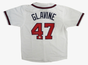 Tom Glavine Autographed Atlanta Braves - Tom Glavine Signed Jersey - White Custom Jsa