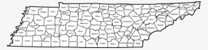 Map Of Tennessee Counties - Washington County Tennessee Transparent PNG ...