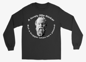 Socrates A Lovely Little Thinker Science Long Tee - Monkas Shirt