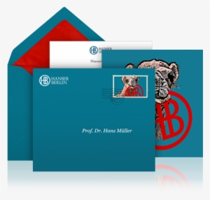 Hanser Publishing House Opening Reception - Corporate Invitation Envelope Design