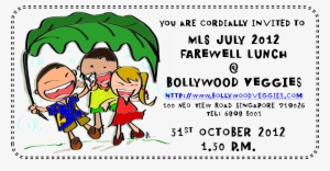Farewell Bollywood Style - Wedding Invitation