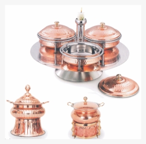 Copper Coted Servicing Pot's - Chafing Dish