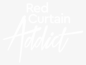 Red Curtain Addict Logo - Calligraphy