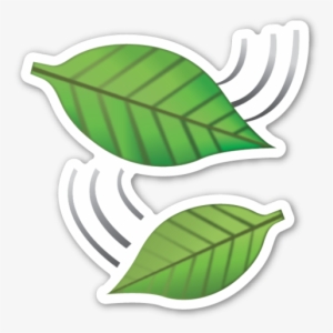 Emoji Clipart Wind - Emoticones De Whatsapp Hojas