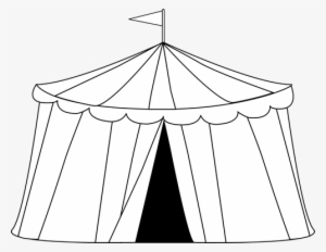 Tent Clipart Transparent Background - Circus Tent Clipart Black And White