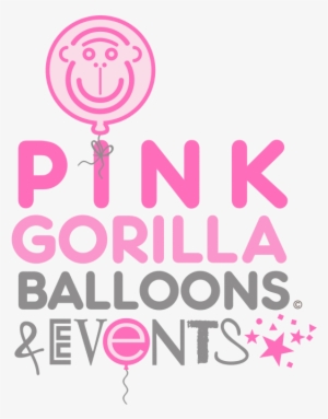 Pink Gorilla Balloons Logo - Logo