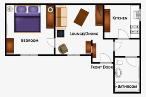 1 Double Bedroom, Lounge With Dining Area, Full Kitchen, - Style