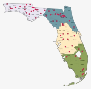 Map Of Institutions - Florida Prisons Map