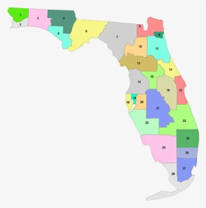 2014 Zone Map Of The Grand Lodge Of Florida - Florida By Districts Map