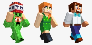 Cosplayers, Cake And Dinner Dress - Minecraft Party Skins