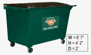1 Yard Container - 1 Yd Rear Load Dumpster
