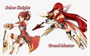 Saber Knight And Grand Master - Elsword Elesis Saber Knight