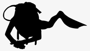 Diving Drawing Black And White - Clip Art