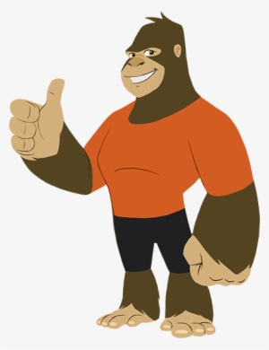 Voucher Ape - Gorilla Thumbs Up Png