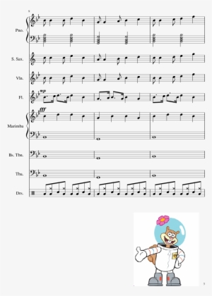 The Fun Song Sheet Music 3 Of 7 Pages - Spongebob Fun Song Flute