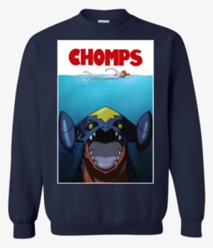Jawsome Chomps Crewneck Pullover Sweatshirt 8 Oz - Shirt