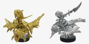Naturally, Those Two Amiibo Are “just” A Gold And Silver - Monster Hunter Stories Amiibo Gold